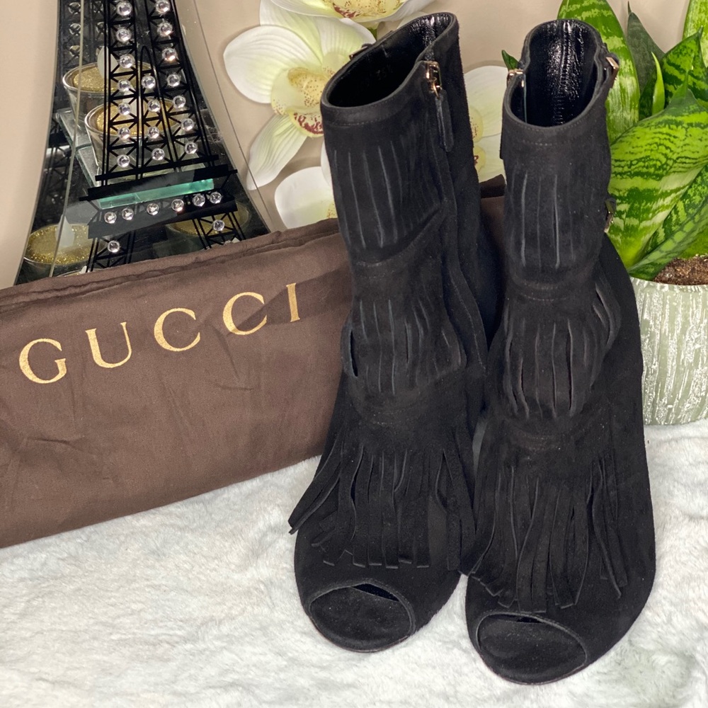 Gucci Suede Booties
